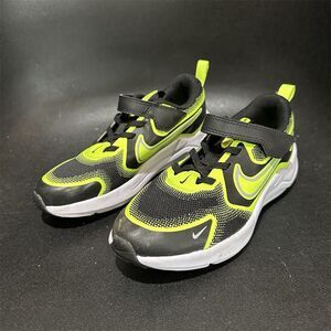 Nike Cosmic Runner PSV Kids Black Volt White Hook & Loop Low Top Sneaker 1Y